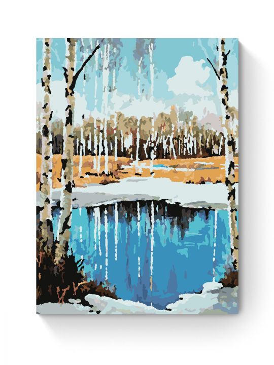 Картина по номерам на подрамнике «Ранняя весна» 25x20 см