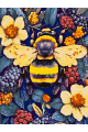 Картина по номерам без подрамника «Шмель» 25x20 см