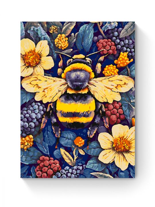 Картина по номерам на подрамнике «Шмель» 35x25 см