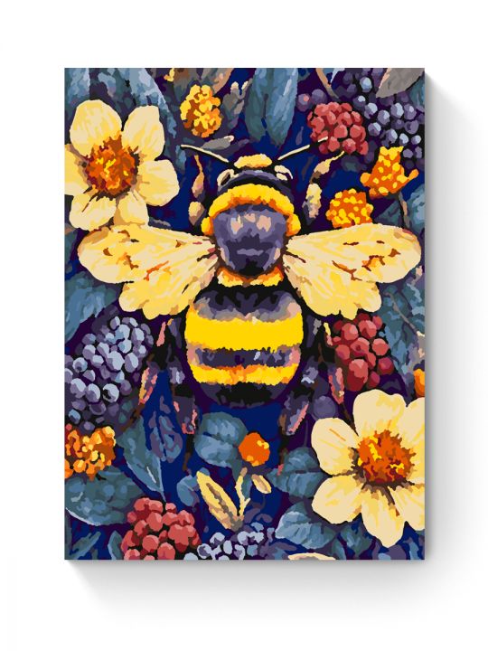 Картина по номерам на подрамнике «Шмель» 25x20 см