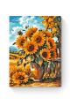 Картина по номерам на подрамнике «Подсолнухи» 35x25 см