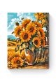 Картина по номерам на подрамнике «Подсолнухи» 25x20 см