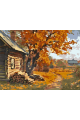Картина по номерам без подрамника «Осень в селе» 25x20 см