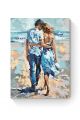 Картина по номерам на подрамнике «Пара у моря» 90x70 см