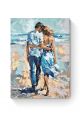 Картина по номерам на подрамнике «Пара у моря» 80x60 см