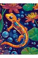 Картина по номерам без подрамника «Ящерица» 90x70 см