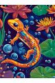 Картина по номерам без подрамника «Ящерица» 130x100 см
