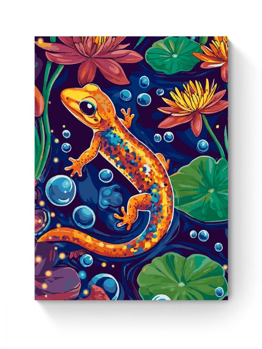 Картина по номерам на подрамнике «Ящерица» 80x60 см