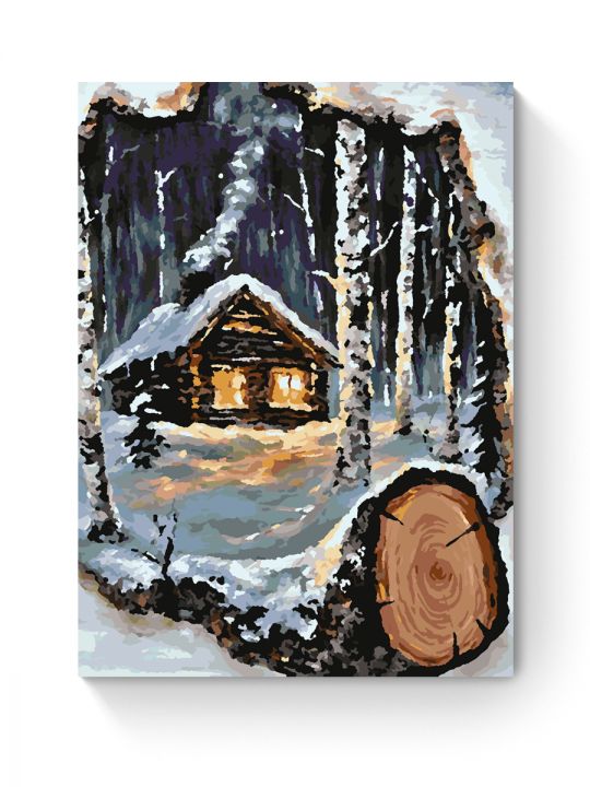 Картина по номерам на подрамнике «Береста» 35x25 см