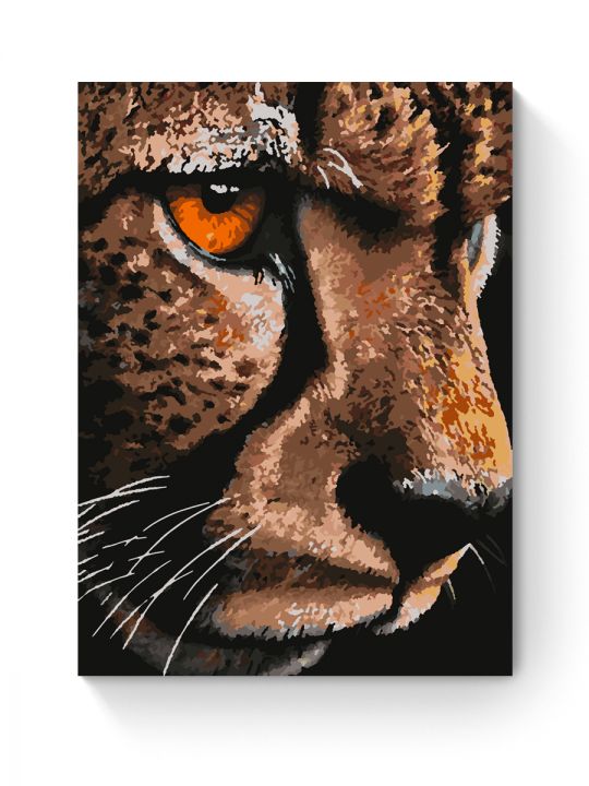 Картина по номерам на подрамнике «Гепард» 35x25 см