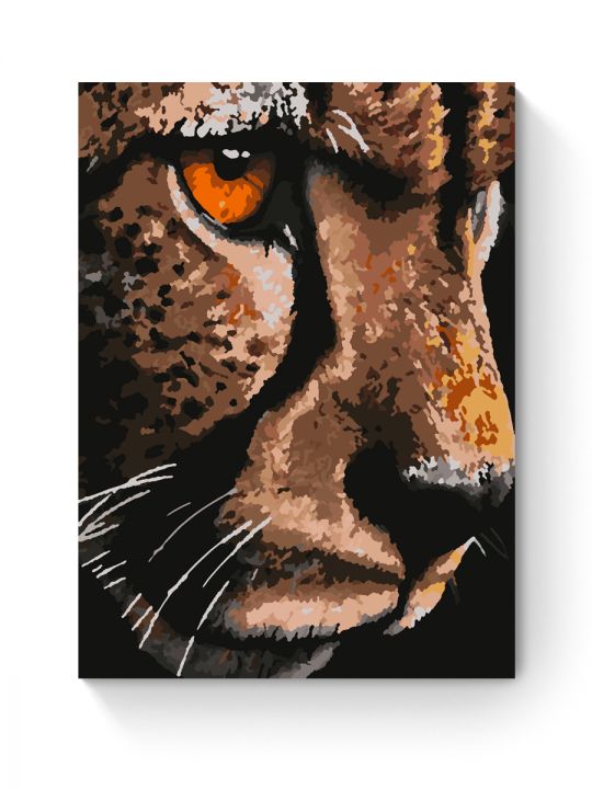 Картина по номерам на подрамнике «Гепард» 25x20 см