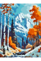 Картина по номерам на подрамнике «Осень в горах» 25x20 см