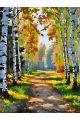 Картина по номерам без подрамника «Лесная тропа» 90x70 см