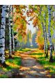 Картина по номерам без подрамника «Лесная тропа» 130x100 см
