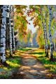 Картина по номерам без подрамника «Лесная тропа» 80x60 см