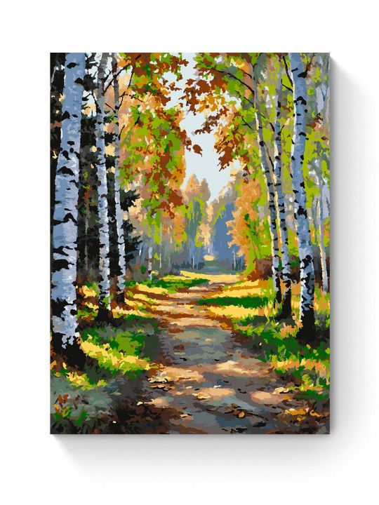 Картина по номерам на подрамнике «Лесная тропа» 80x60 см