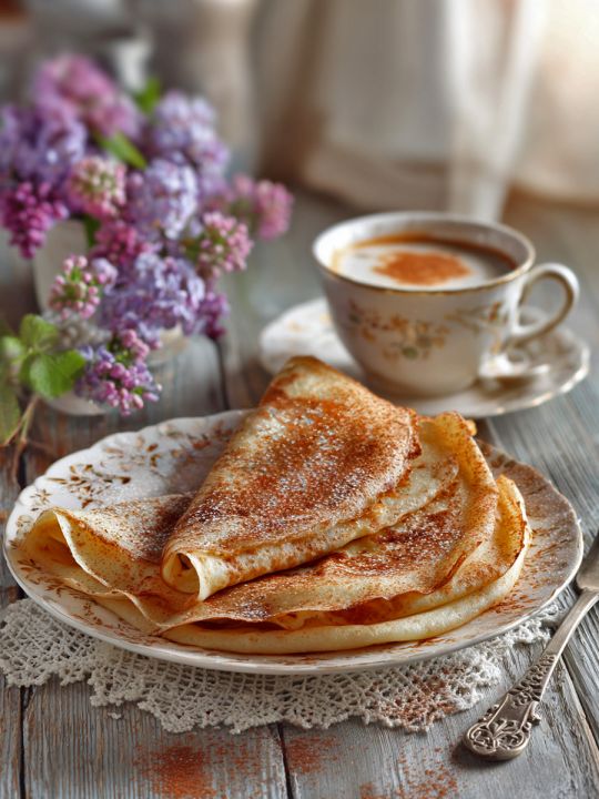 Алмазная мозаика без подрамника «Блинчики» 70x50 см