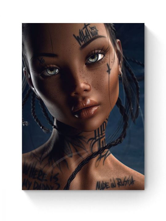 Алмазная мозаика на подрамнике «Мулатка» 40x30 см