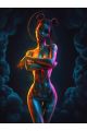 Алмазная мозаика без подрамника «Обнаженная» 50x40 см, 50 цветов