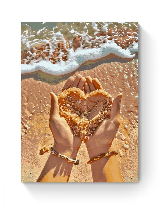 Картина по номерам на подрамнике «Любовь к морю» 90x70 см