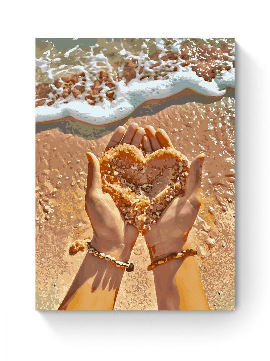 Картина по номерам на подрамнике «Любовь к морю» 80x60 см