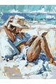 Картина по номерам без подрамника «Отдых у моря» 80x60 см