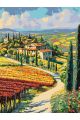 Картина по номерам без подрамника «Виды Тосканы» 130x100 см