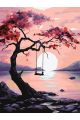 Картина по номерам на подрамнике «Розовый закат» 80x60 см