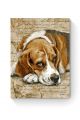 Алмазная мозаика на подрамнике «Грустный бигль» 50x40 см, 45 цветов
