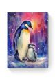 Алмазная мозаика на подрамнике «Пингвины» 90x70 см