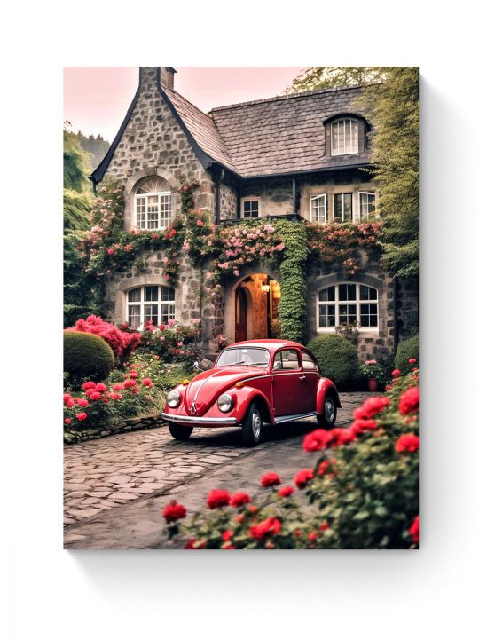 Алмазная мозаика на подрамнике «Дом мечты» 90x70 см, 49 цветов