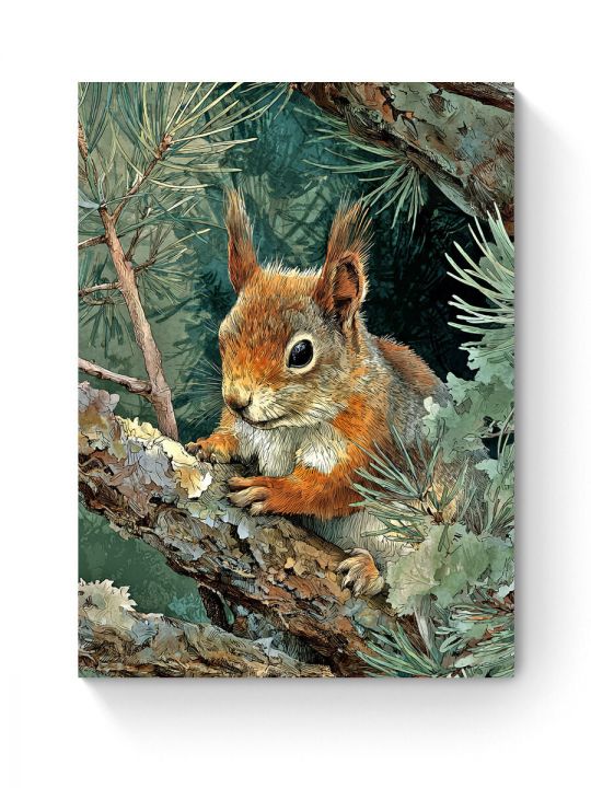 Алмазная мозаика на подрамнике «Белочка» 40x30 см