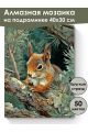 Алмазная мозаика на подрамнике «Белочка» 40x30 см