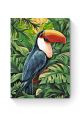 Картина по номерам на подрамнике «Птица Тукан» 90x70 см