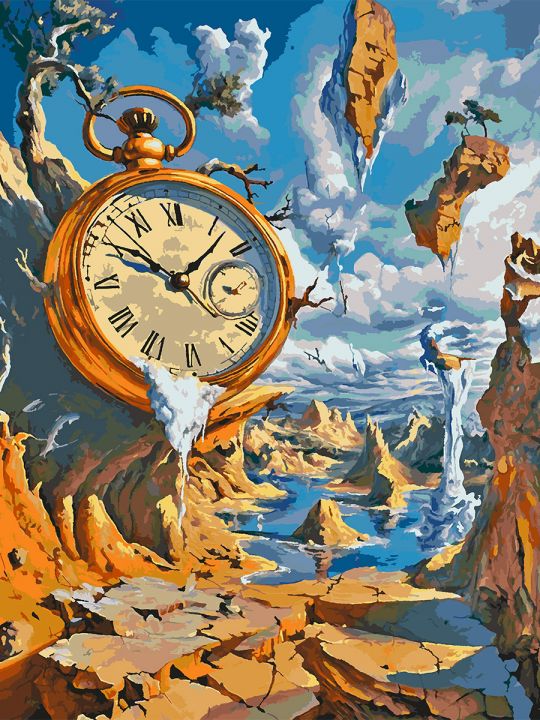 Картина по номерам без подрамника «Полет времени» 130x100 см