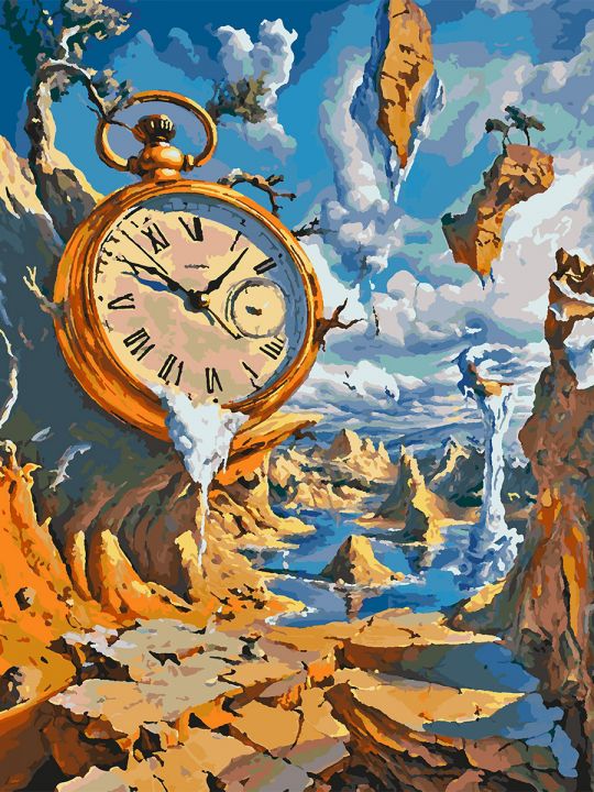 Картина по номерам без подрамника «Полет времени» 80x60 см