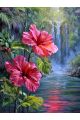 Алмазная мозаика без подрамника «Тропический рай» 70x50 см