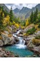 Алмазная мозаика без подрамника «Горная река» 40x30 см