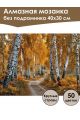 Алмазная мозаика без подрамника «Осенний лес» 40x30 см