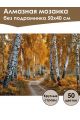 Алмазная мозаика без подрамника «Осенний лес» 50x40 см