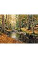 Алмазная мозаика без подрамника «Лесной ручей» 40x30 см