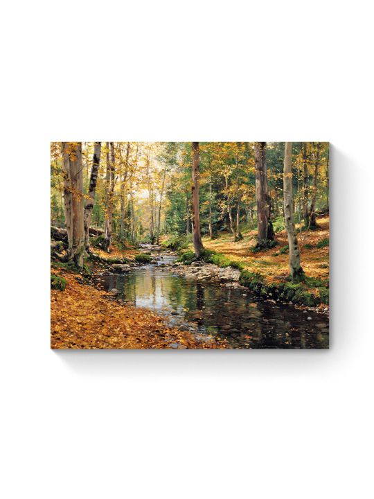 Алмазная мозаика на подрамнике «Лесной ручей» 40x30 см