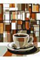 Картина по номерам без подрамника «Чашка кофе» 25x20 см