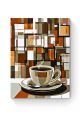 Картина по номерам на подрамнике «Чашка кофе» 35x25 см