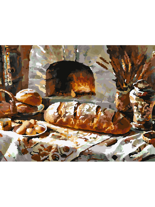 Картина по номерам без подрамника «Домашний очаг» 25x20 см