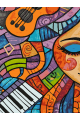 Картина по номерам на подрамнике «Музыка» 35x25 см