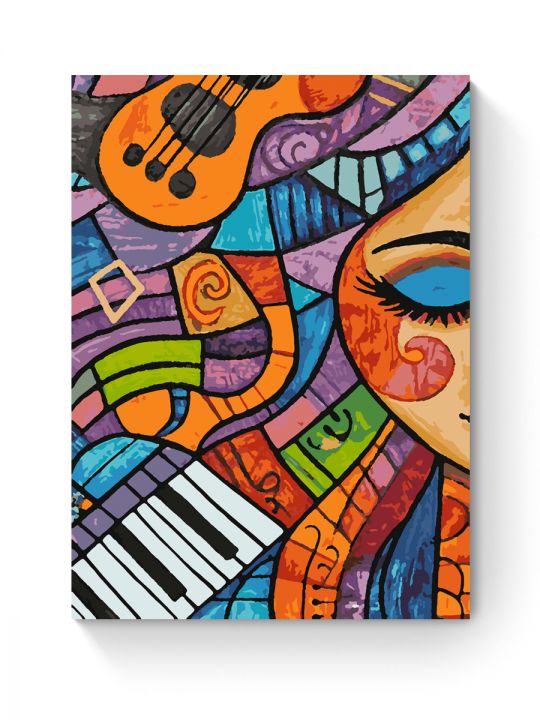 Картина по номерам на подрамнике «Музыка» 35x25 см