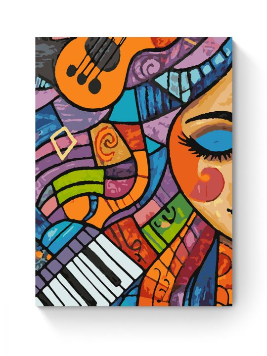Картина по номерам на подрамнике «Музыка» 25x20 см