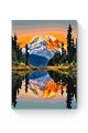 Картина по номерам на подрамнике «Отражение гор» 25x20 см