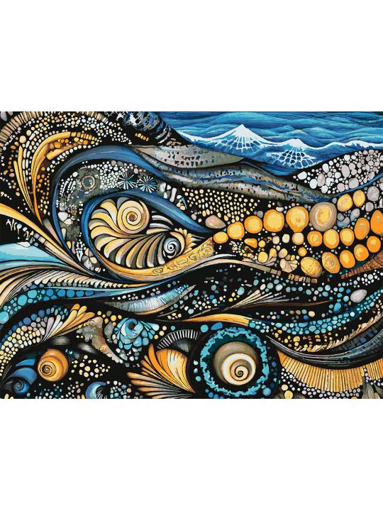 Картина по номерам без подрамника «Морская тайна» 130x100 см
